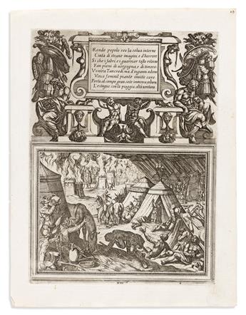 Tempesta, Antonio (1555-1630) Twenty Engravings from Tassos Gerusalemme Liberata.